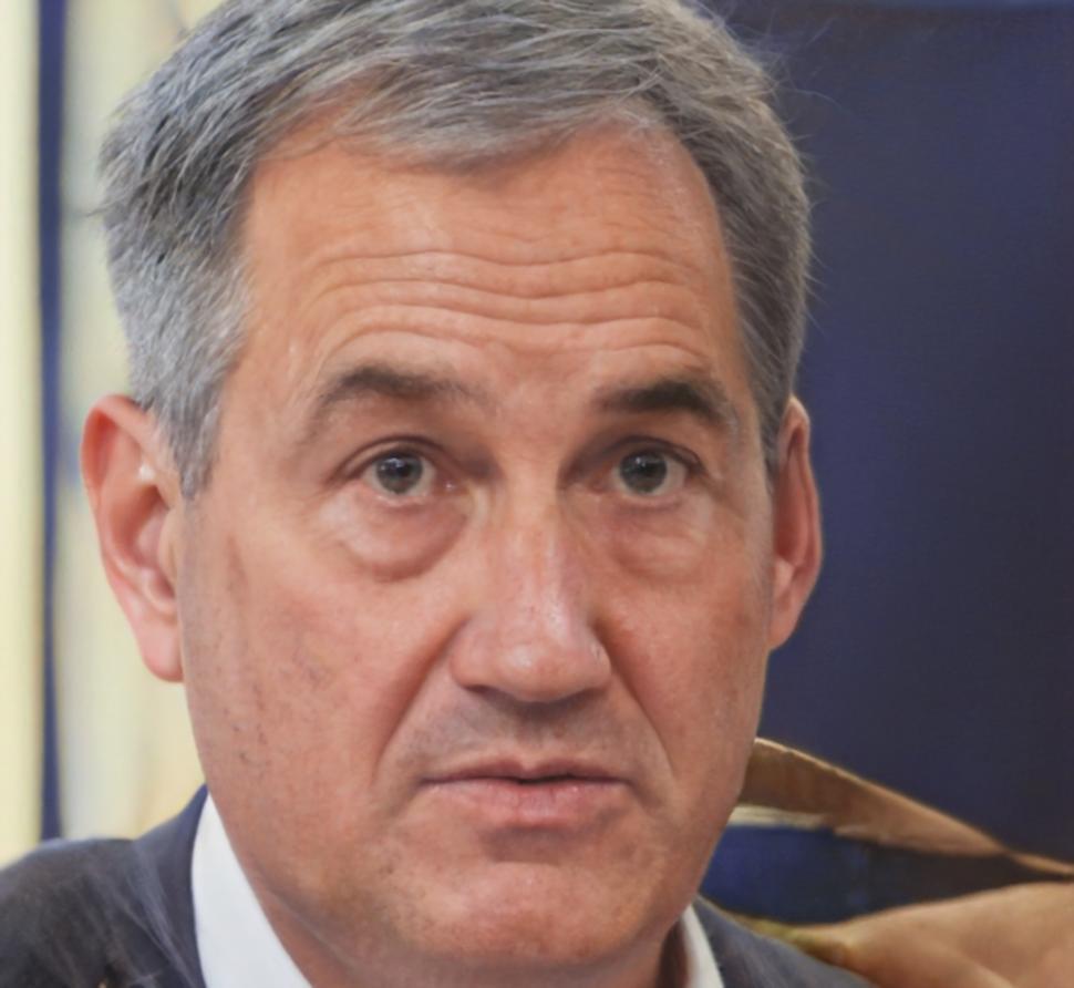 Professional reviewing financial data on computer